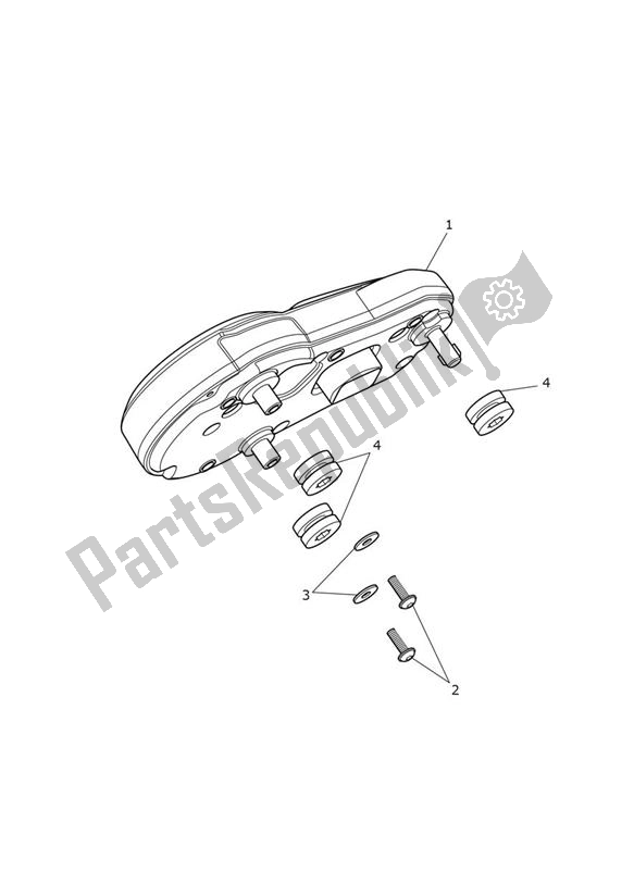 Tutte le parti per il Instrument del Triumph Speed Triple R From VIN 735437 1050 2016 - 2018