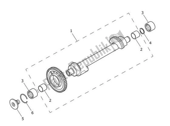 Todas las partes para Balancer Shafts de Triumph Speed Triple S From VIN 867685 1050 2018 - 2021