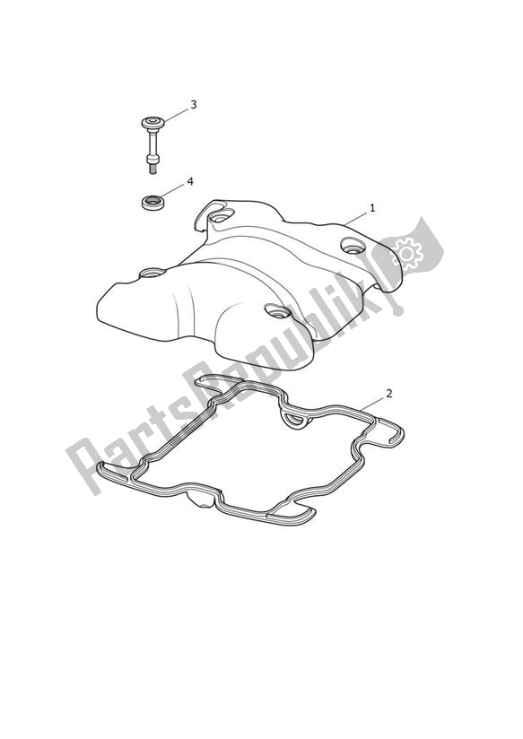 All parts for the Camshaft Cover - Speed Twin Up To Vin Ae2310 of the Triumph Speed Twin UP TO VIN AE 2310 1200 2019 - 2020