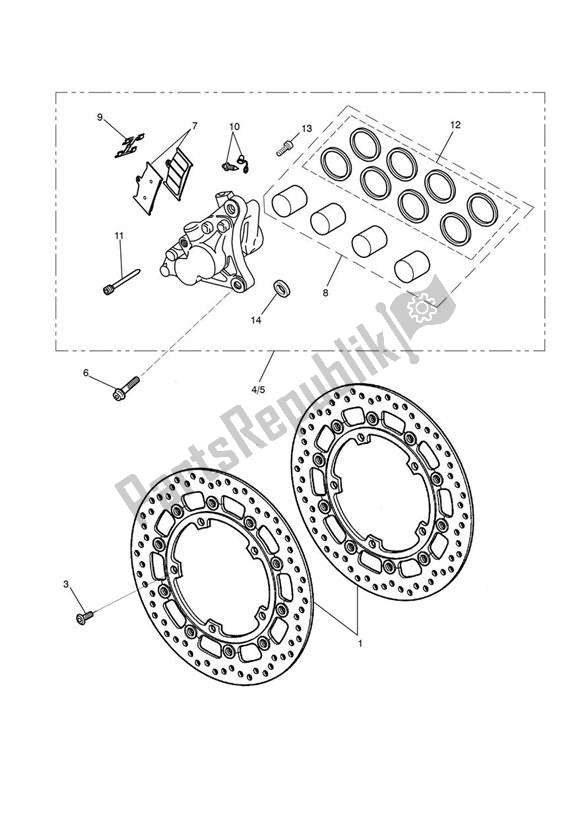 Wszystkie części do Break Front Triumph Sprint GT 1050 2011 - 2016