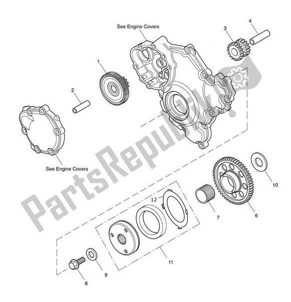 All parts for the Sprag Clutch of the Triumph Tiger Sport From VIN 750470 1050 2021 - 2024