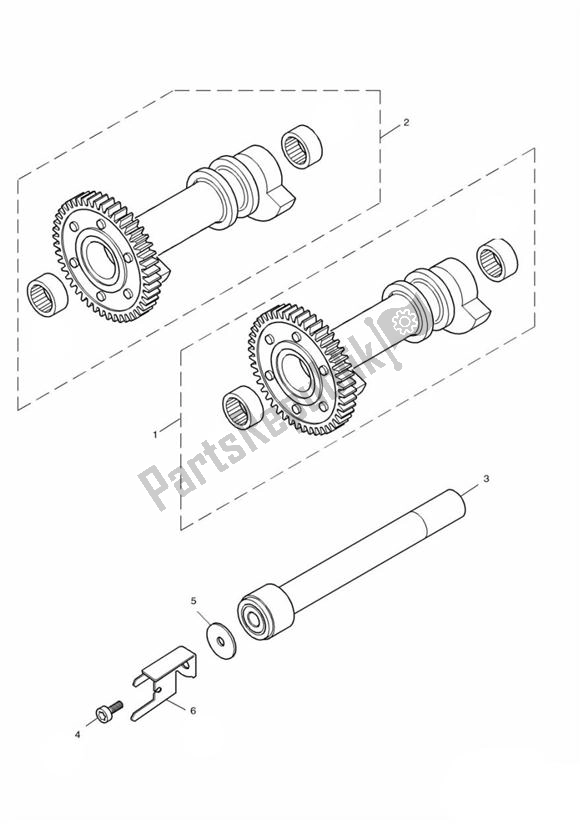 Wszystkie części do Ausgleichwelle Triumph Bonneville & T 100 Carburator 865 2001 - 2015