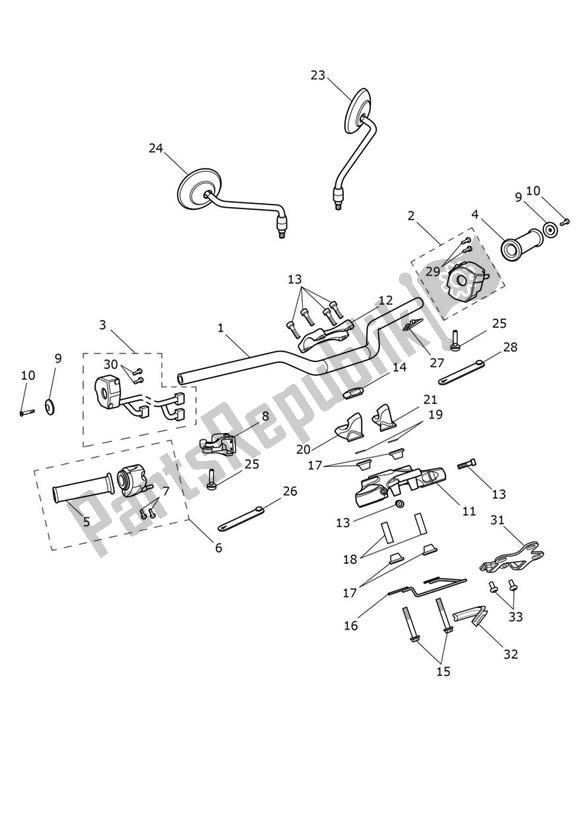 Todas las partes para Handlebar Switch - Speed Twin 900 de Triumph Speed Twin 900 2019 - 2021