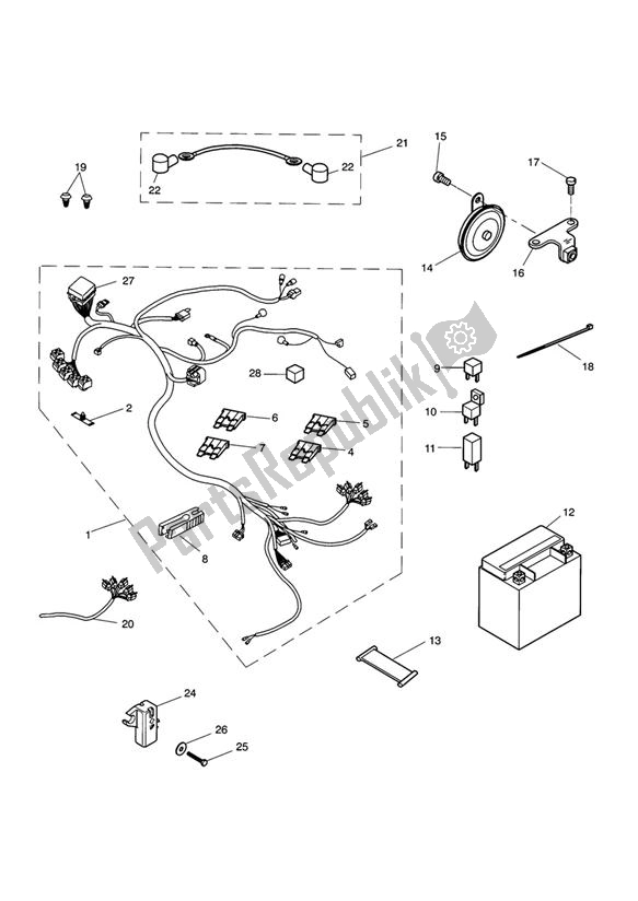 Wszystkie części do Sprz? T Elektryczny Triumph Sprint RS 955 From VIN 139277 2002 - 2004