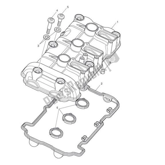 All parts for the Camshaft Cover of the Triumph Speed Triple RS From VIN 867601 1050 2018 - 2020