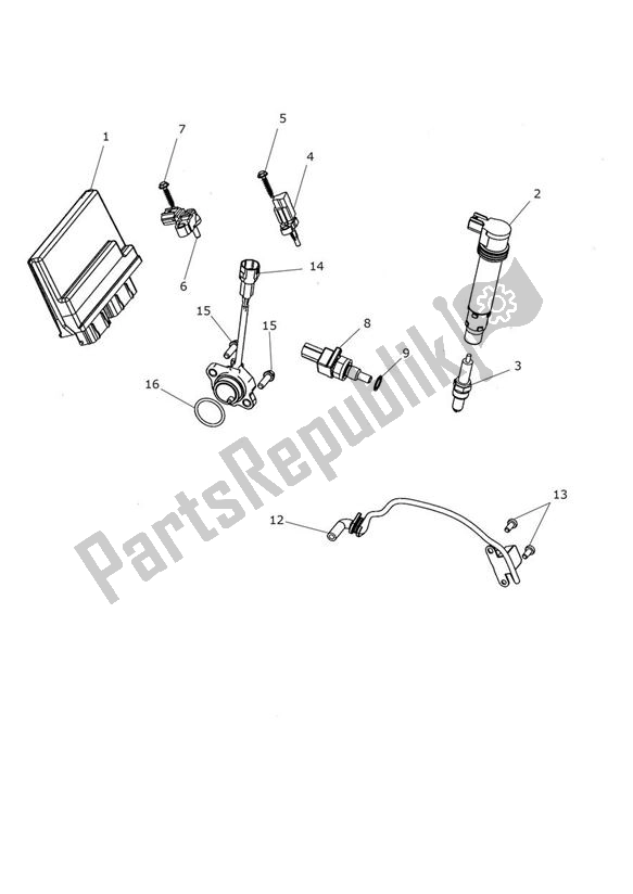 All parts for the Engine Management - Explorer Xrt of the Triumph Explorer XRT 1215 2015 - 2017