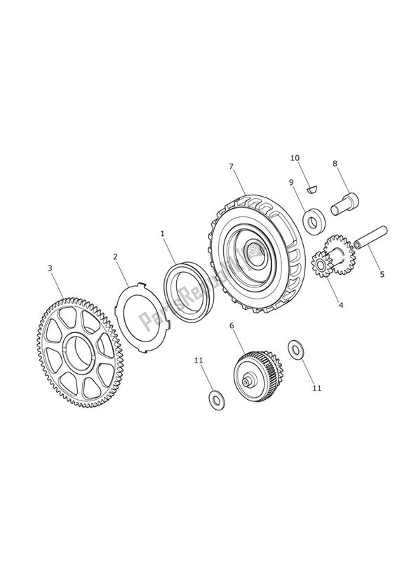 Tutte le parti per il Sprag Clutch del Triumph Tiger Explorer 1215 2012 - 2016