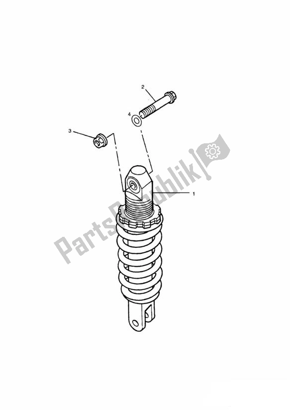 Todas las partes para Unidad De Suspensión Trasera de Triumph Thunderbird 900 885 1995 - 2004