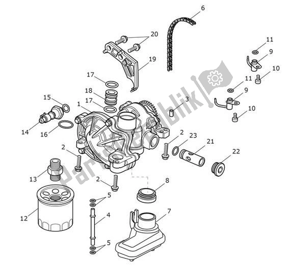 Todas las partes para Oilpump Lubrication de Triumph Bobber Black 1200 2018 - 2021