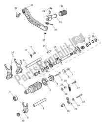 Gear Selection Shaft Gear Selector Drum Pedal Gears