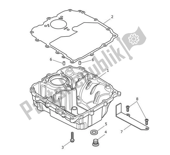 Alle onderdelen voor de Oil Sump van de Triumph Bobber Black 1200 2018 - 2021