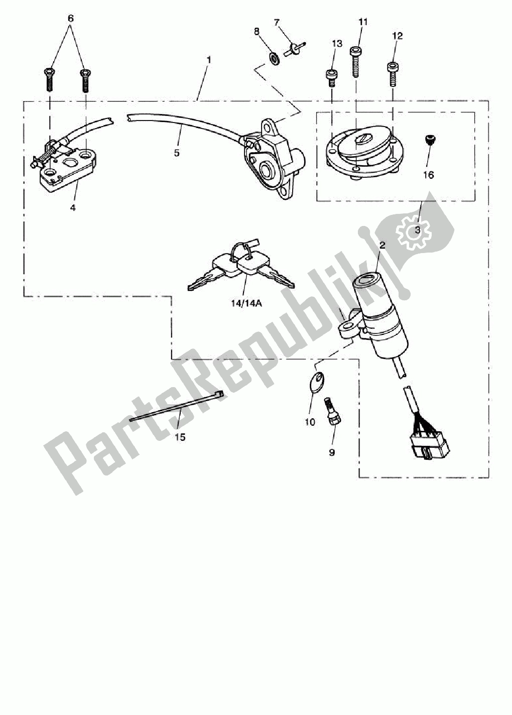 All parts for the Ignition Switch & Lock Set >333178 of the Triumph Speed Triple 1050 2008 - 2012