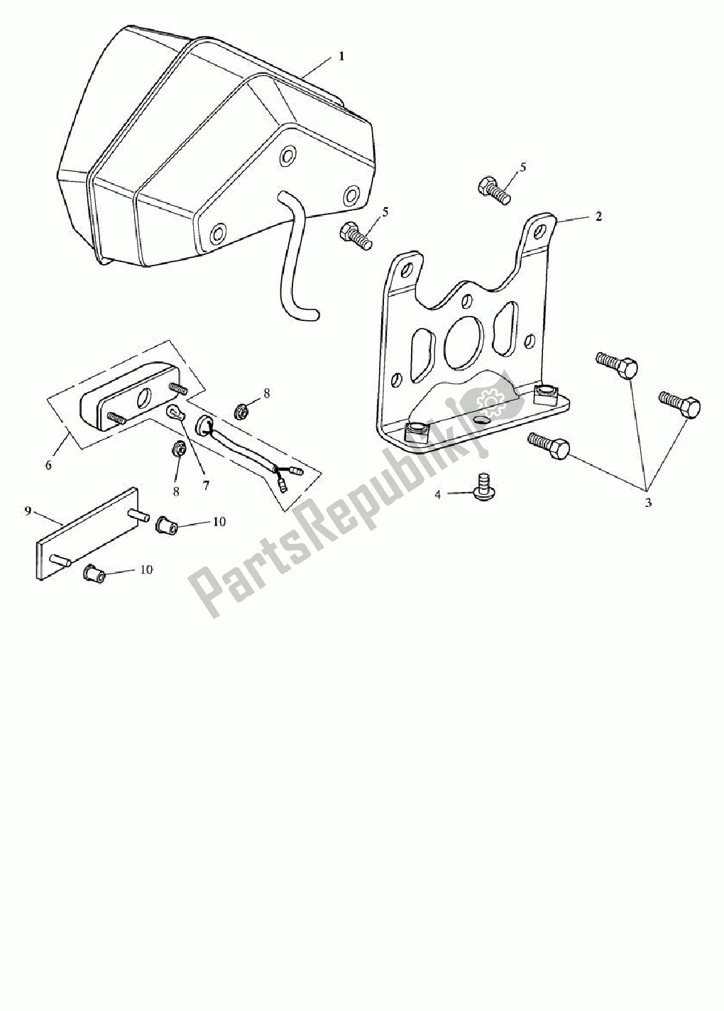 Tutte le parti per il Fanale Posteriore> 333178 del Triumph Speed Triple 1050 2008 - 2012