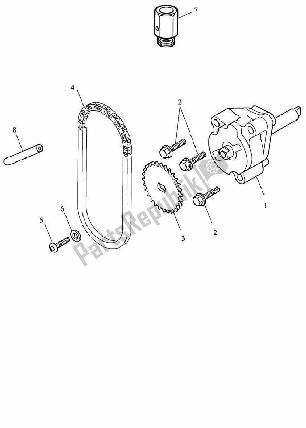 All parts for the Oil Pump & Drive of the Triumph Speed Triple 1050 2008 - 2012