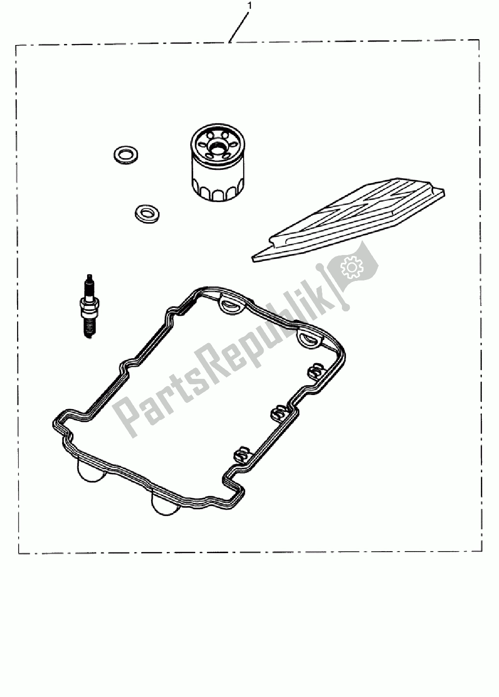 All parts for the Service Kits of the Triumph Speed Triple 1050 2008 - 2012