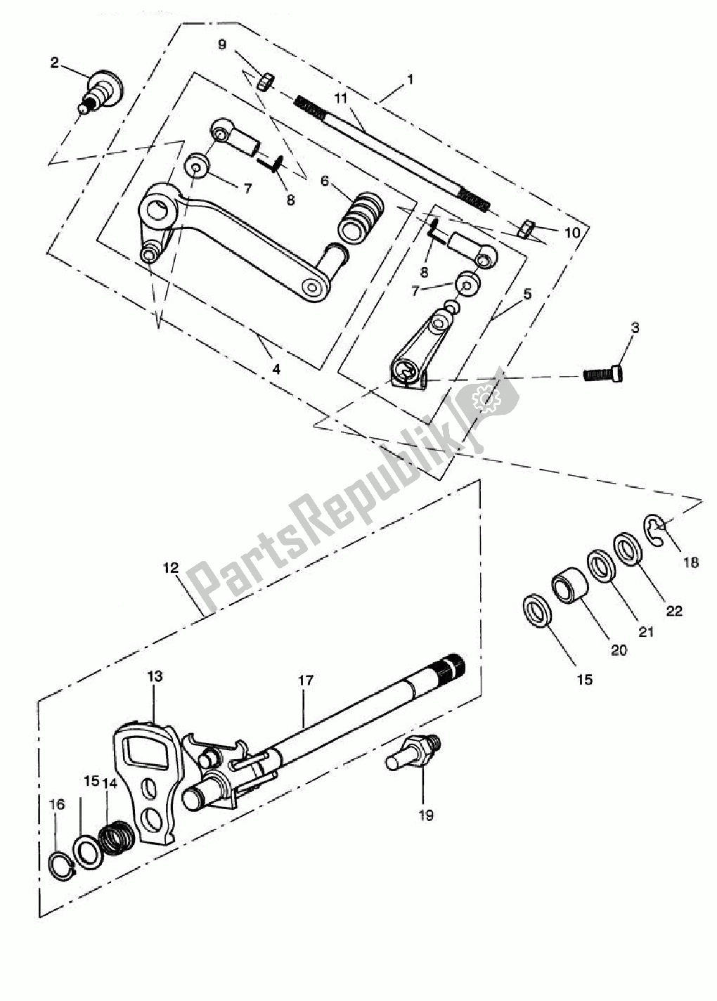 Alle onderdelen voor de Schakelmechanisme - Eng Nr 340170> van de Triumph Speed Triple 1050 2008 - 2012