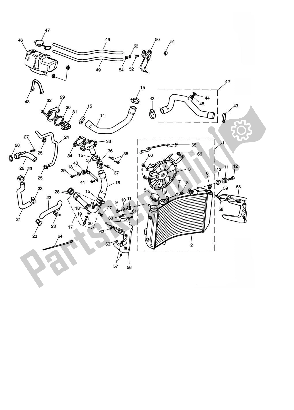 Tutte le parti per il Sistema Di Raffreddamento del Triumph Street Triple 675 2008 - 2012