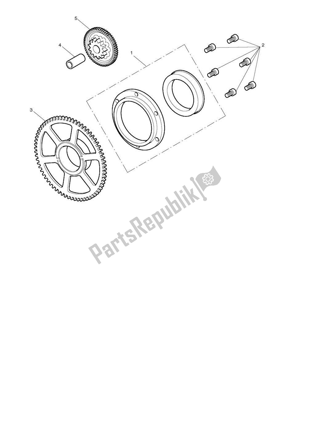 All parts for the Starter Drive Gears of the Triumph Street Triple 675 2008 - 2012