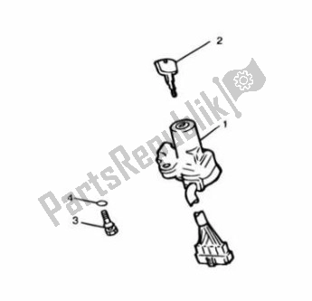 All parts for the Lockset Ignition of the Triumph Legend TT 885 1998 - 2001