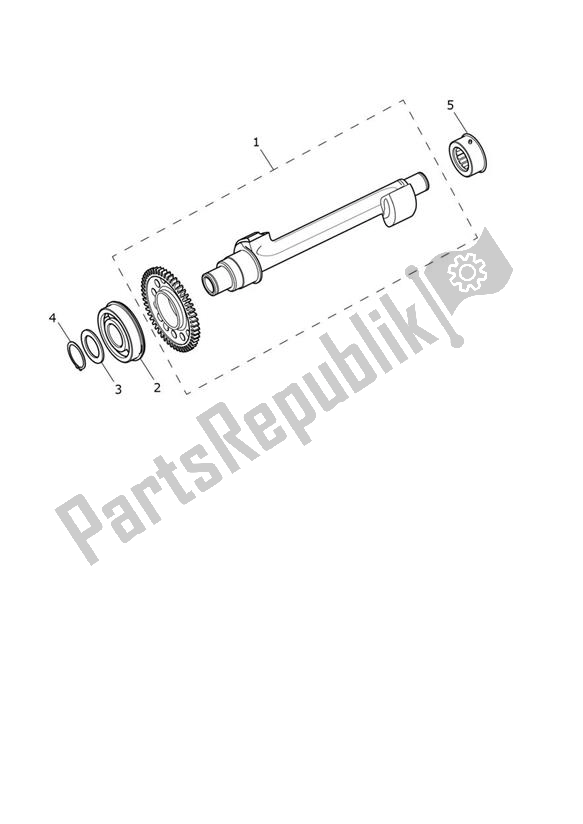 All parts for the Balancer Shaft of the Triumph Street Triple R From VIN BF 1297 765 2021 - 2024