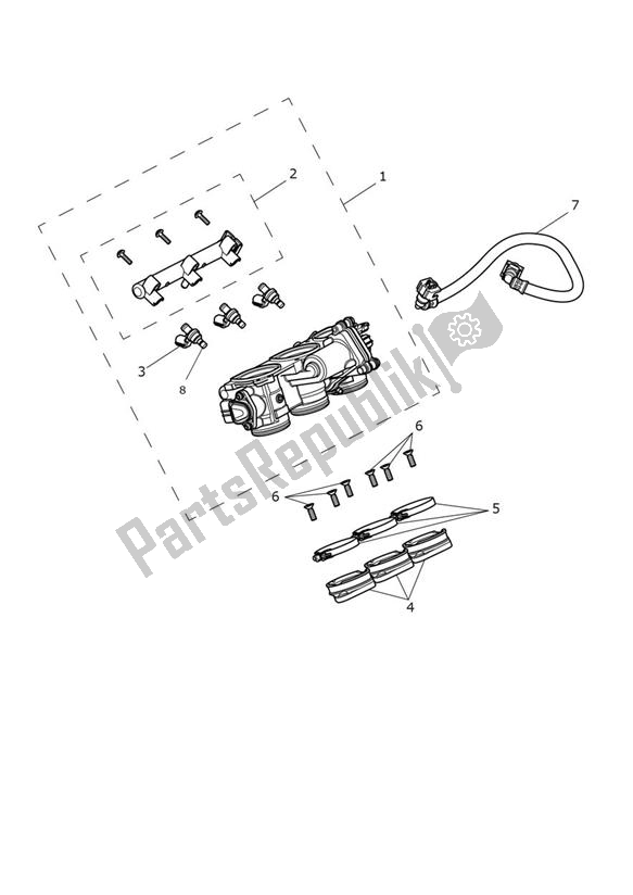 All parts for the Injection of the Triumph Street Triple R From VIN BF 1297 765 2021 - 2024