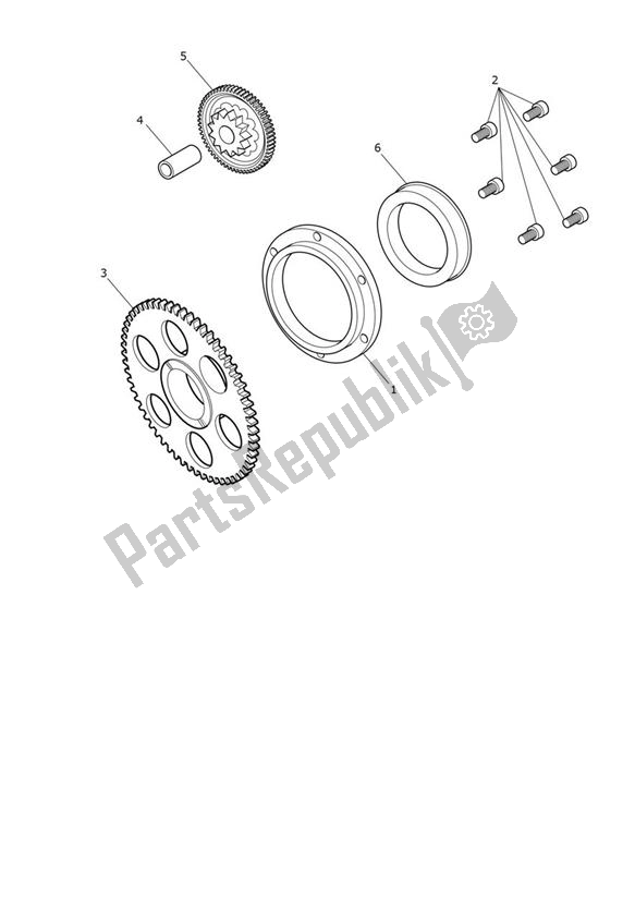 All parts for the Sprag Clutch of the Triumph Street Triple R From VIN BF 1297 765 2021 - 2024