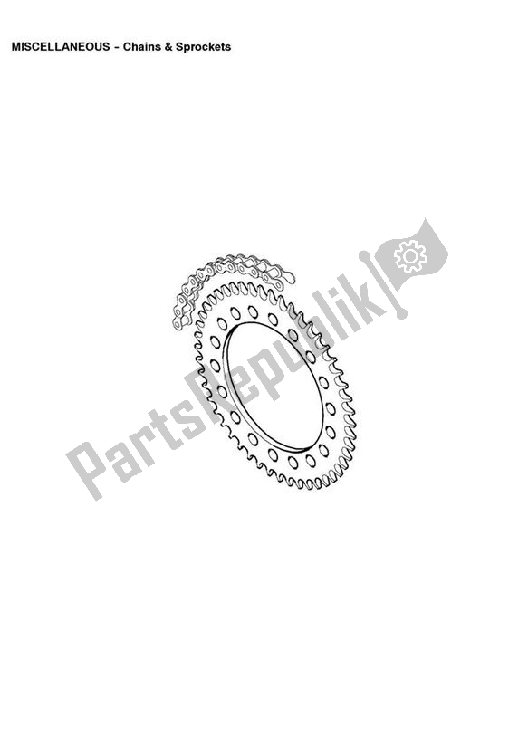 All parts for the Chains/sprocket of the Triumph Adventurer VIN: 71699 > 844 1999 - 2001