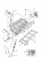 Cylinder head and valves