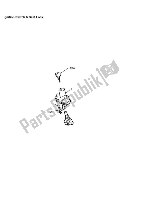 All parts for the Ignition Switch 112607 > of the Triumph Adventurer VIN: 71699 > 844 1999 - 2001