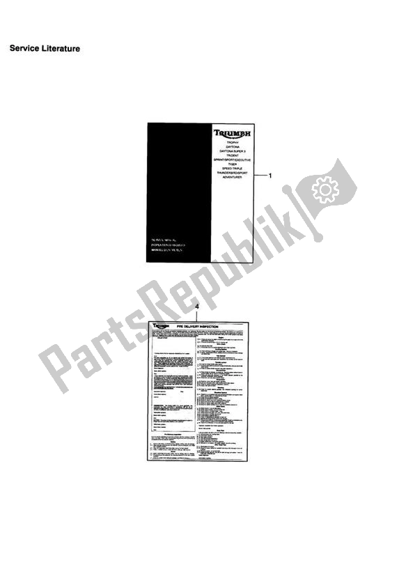 All parts for the Service Literature of the Triumph Adventurer VIN: 71699 > 844 1999 - 2001