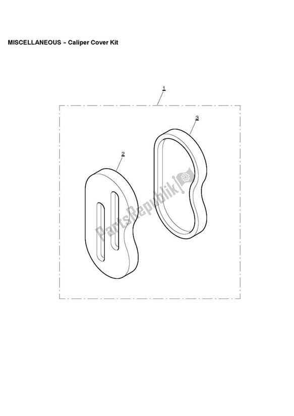 All parts for the Caliper Cover Kit of the Triumph Adventurer VIN > 71698 844 1996 - 2004