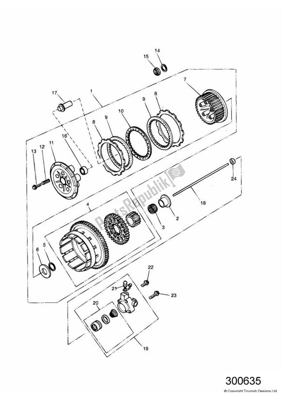 All parts for the Clutch of the Triumph Adventurer VIN > 71698 844 1996 - 2004