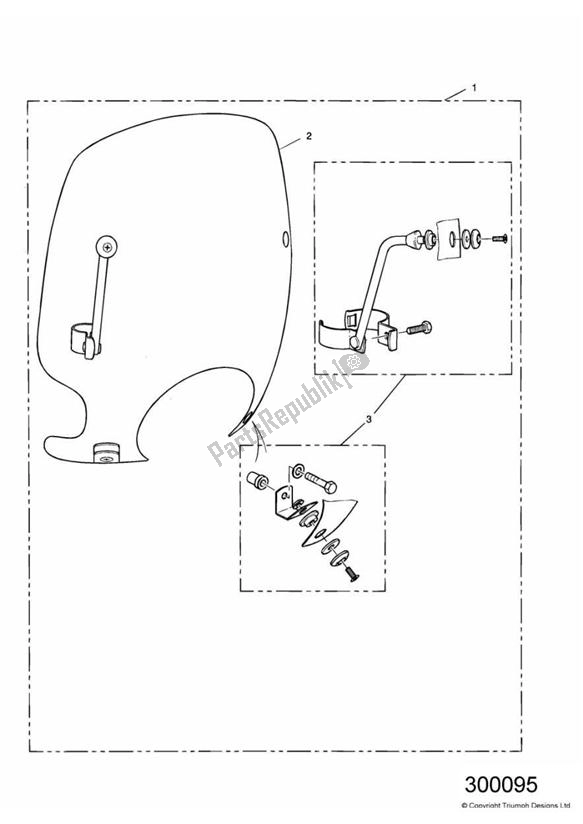 Todas las partes para Summer Screen de Triumph Adventurer VIN > 71698 844 1996 - 2004