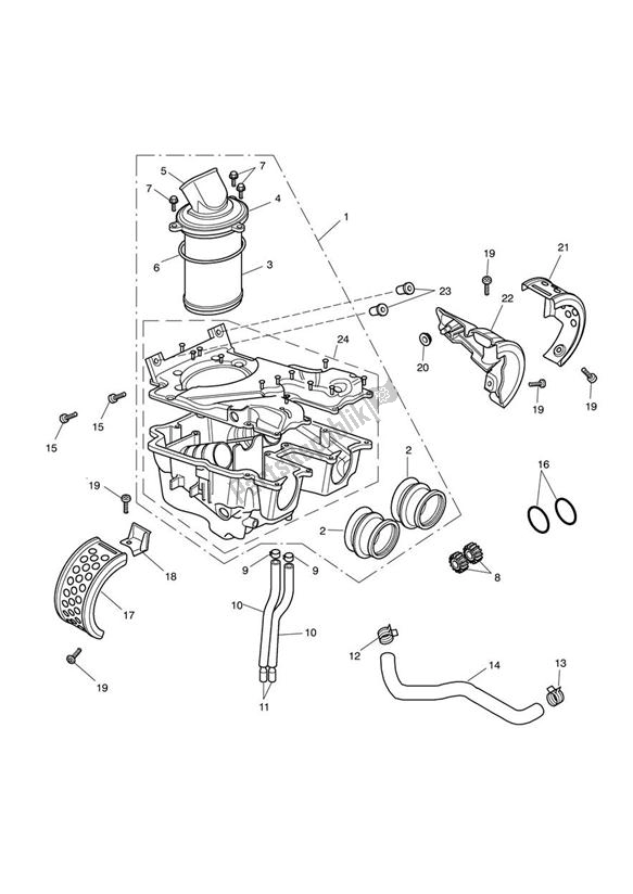 Todas las partes para Caja De Aire de Triumph America EFI 865 2007 - 2014