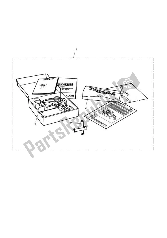 Tutte le parti per il Alarm Kit, S4, Sra Approved del Triumph America EFI 865 2007 - 2014