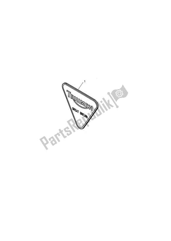 Tutte le parti per il Badge Kit, Triangular del Triumph America EFI 865 2007 - 2014