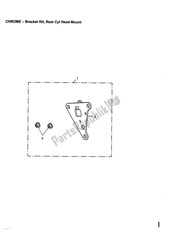 Tutte le parti per il Bracket Kit, Rear Cyl Head Mount del Triumph America EFI 865 2007 - 2014