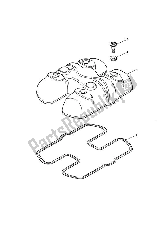 Toutes les pièces pour le Couvercle De Came du Triumph America EFI 865 2007 - 2014