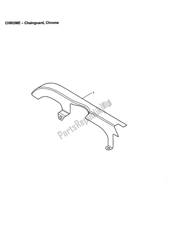 All parts for the Chainguard, Chrome of the Triumph America EFI 865 2007 - 2014