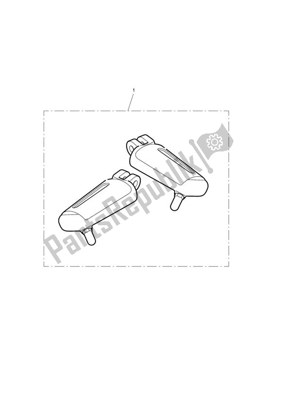 Todas las partes para Chromeline Rider Footrests de Triumph America EFI 865 2007 - 2014