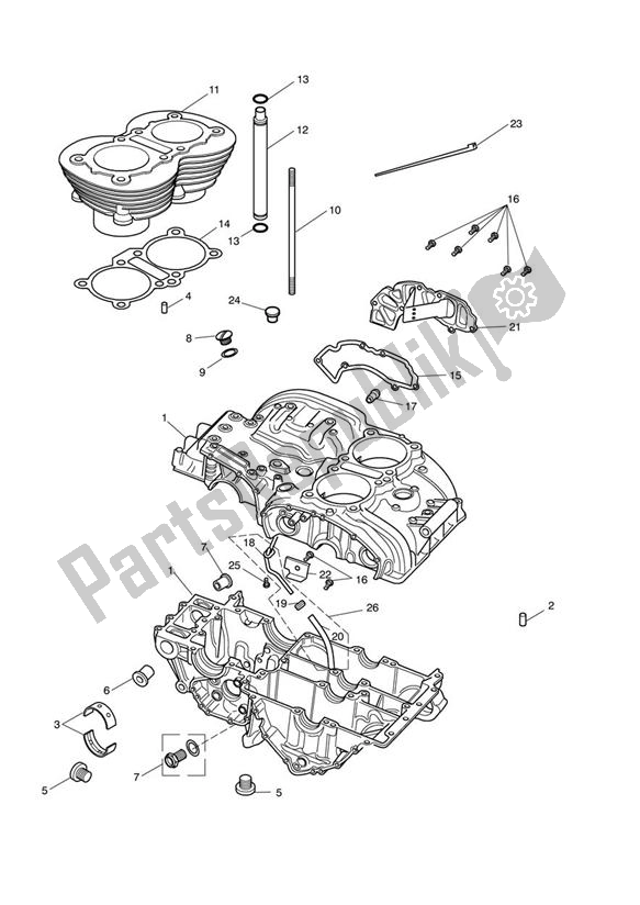 Wszystkie części do Skrzynia Korbowa I Osprz? T Triumph America EFI 865 2007 - 2014