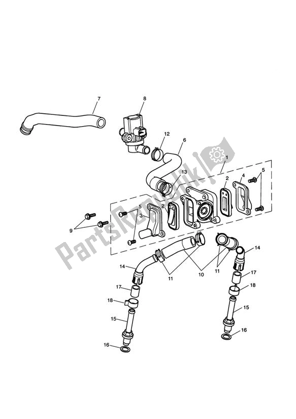 All parts for the Emissions Control of the Triumph America EFI 865 2007 - 2014