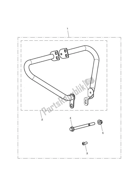 Tutte le parti per il Engine Dresser Bar Kit del Triumph America EFI 865 2007 - 2014