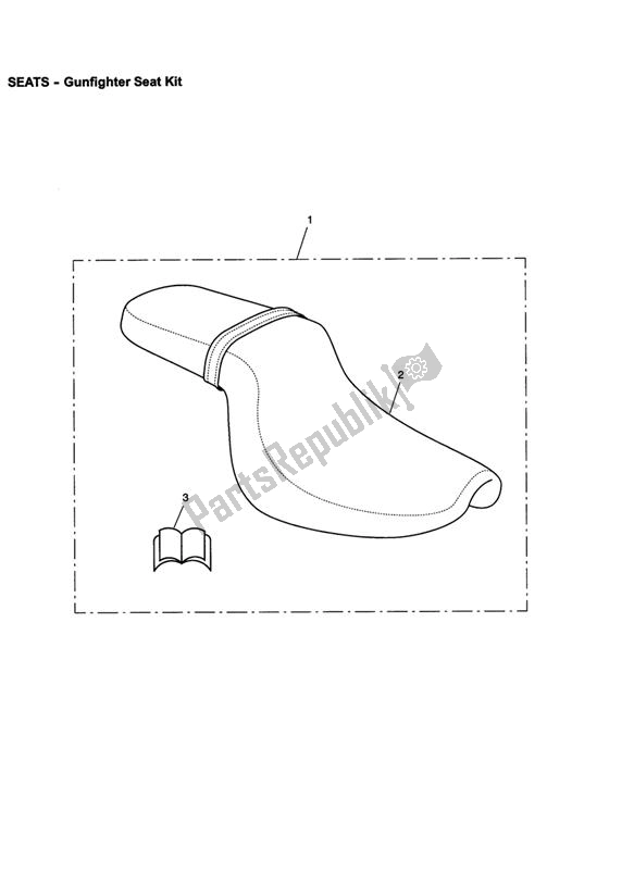 Tutte le parti per il Gunfighter Seat Kit del Triumph America EFI 865 2007 - 2014