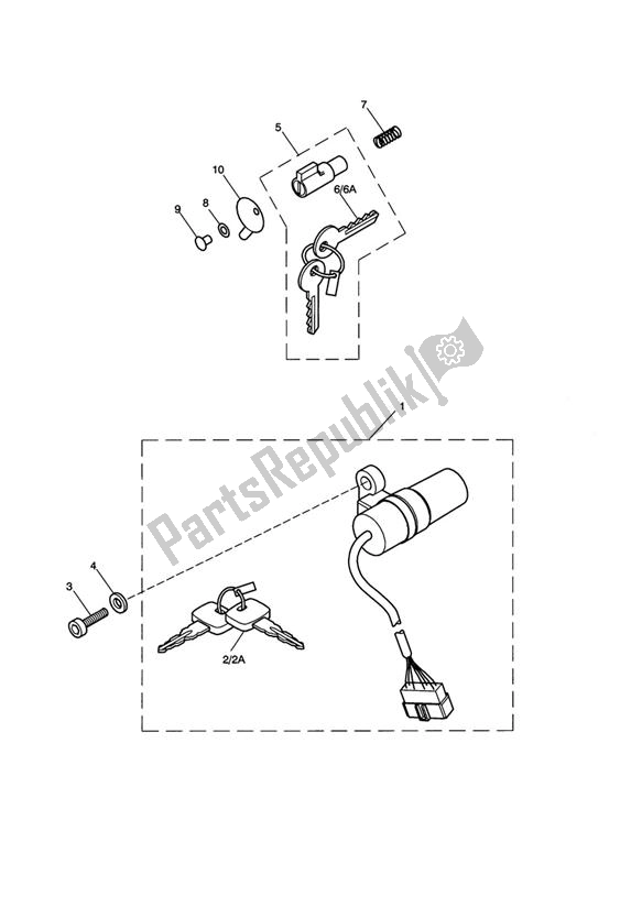 All parts for the Ignition Switch & Steering Lock > 435933 - See Tech News 118 of the Triumph America EFI 865 2007 - 2014