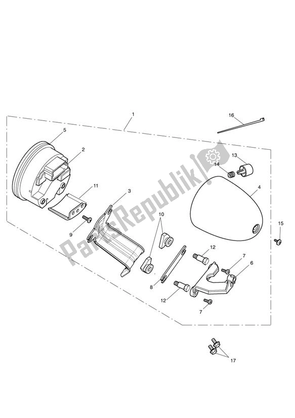 Todas las partes para Instruments 435934 > - See Tech News 118 de Triumph America EFI 865 2007 - 2014