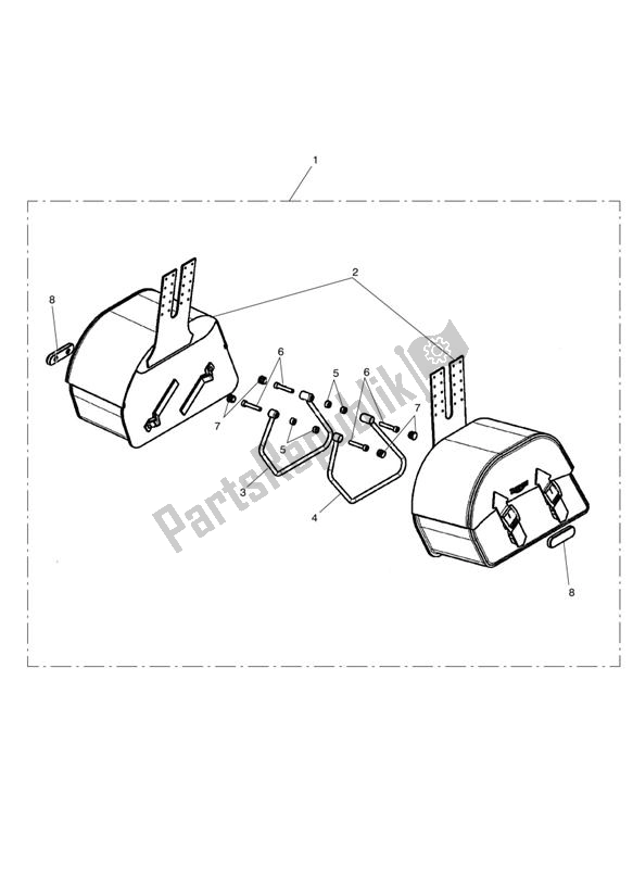 Todas las partes para Large Saddlebag Kit de Triumph America EFI 865 2007 - 2014