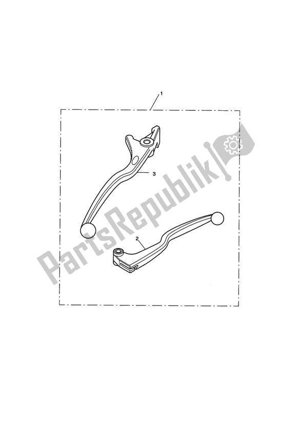 All parts for the Lever Kit, Handlebar of the Triumph America EFI 865 2007 - 2014