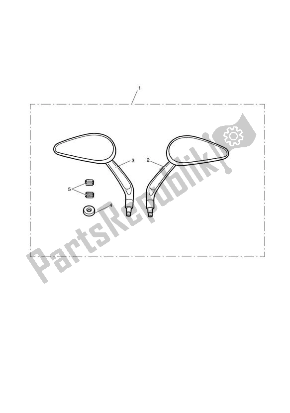 Todas las partes para Oval Style Mirrors, Black de Triumph America EFI 865 2007 - 2014