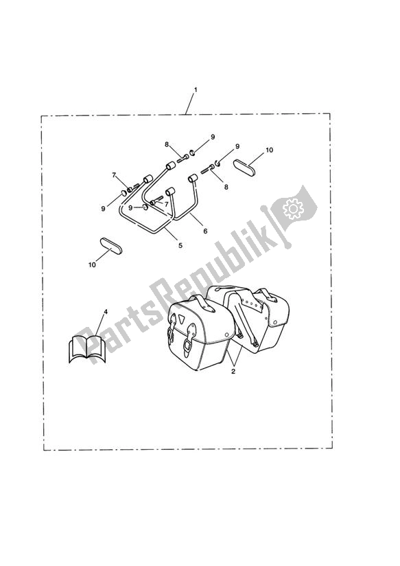 Toutes les pièces pour le Pannier Kit Leather Type B du Triumph America EFI 865 2007 - 2014